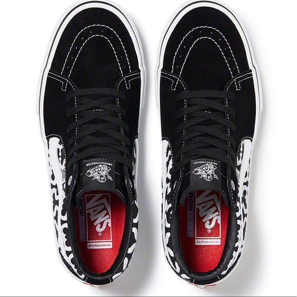 Supreme®/Vans® Monogram S Logo Skate Grosso Mid - Picture 2 of 3
